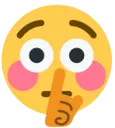 3458shushingflushedremovebgprevi Discord Emoji