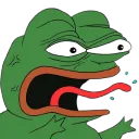 Pepe Scream pepescream Discord Emoji