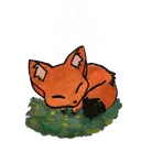 Sleepy Fox Discord Emoji