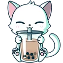 CatSipBoba Discord Emoji