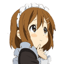 KU_YuiMaidThink Discord emoji