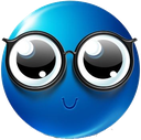 blue_guy_nerd Discord emoji