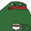 fatpepedrinkingcoffee