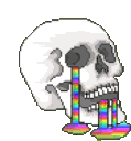 Skull Animated Discord Emoji