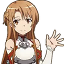 Asuna Wave Discord Emoji