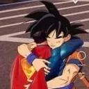 Goku_Superman_Hug Discord Emoji