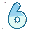 Blue 6 Discord Emoji