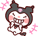 kuromi_laugh Discord emoji