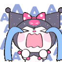 Kuromi Cry Discord Emoji