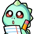 greendinosaurAnimatedNotes