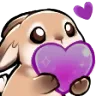 bunnyheartpurple