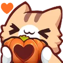 CatPumpkinLove Discord Emoji
