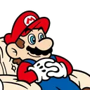 Mario_Sitting Discord Emoji