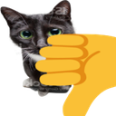 8755thumbsdowncat Discord emoji