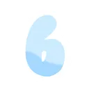 Blue 6 Discord Emoji