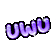 Text_Emote_Pack_Purple_UWU_D_56 Discord emoji
