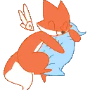Skyfox Snuggle Discord Emoji