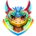 dragon_rainbow_badge_72x72px