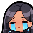 Black_hair_brown_eyes_tan_cry_11 Discord emoji
