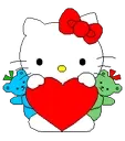 Hello Kitty Heart Discord Emoji