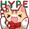 CatSantaHype Discord Emoji