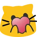 blobHeartCat