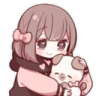 a_cute_girl_pet_pat_hug Discord emoji