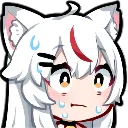 Neko Worried Discord Emoji