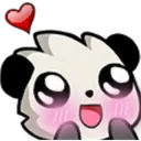 Panda Blushing Discord Emoji