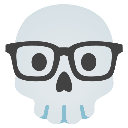 nerdy_skull Discord emoji