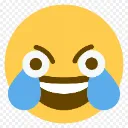 discordemoteopeneyecryinglaughin Discord Emoji