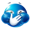 Blue Laugh Discord Emoji
