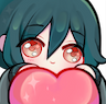 a_cute_green_heart_hug_smile Discord emoji