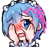 a_blush_cute_rem Discord emoji