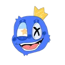 Blue_Happy Discord Emoji
