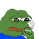 pepesadgesmoke Discord Emoji