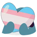 BlobhajTransPrideHeart BlobhajTransPrideHeart