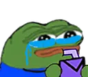 pepedrinkcry Discord emoji