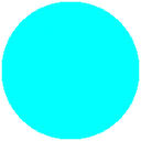 Cyan Circle Discord Emoji