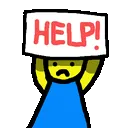 9427 Noobholdingasign Discord Emoji