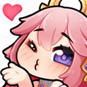 AA_YaeMiko_BlowKiss Discord emoji