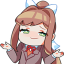 AA_Monika_Shrug Discord emoji