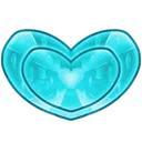 Crystal_Heart_lightblue Discord Emoji