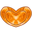 Crystal_Heart_orange Discord Emoji