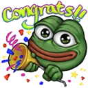 PepeCongrats Discord Emoji