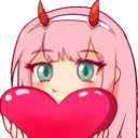 paradise_ZeroTwoHeart Discord Emoji