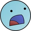 gaspsurprisedblue Discord Emoji