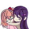 YuriHugsSayori Discord Emoji