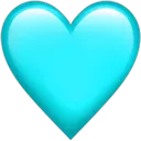 Heart Cyan Discord Emoji