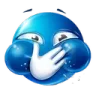 Blue Snort Discord Emoji